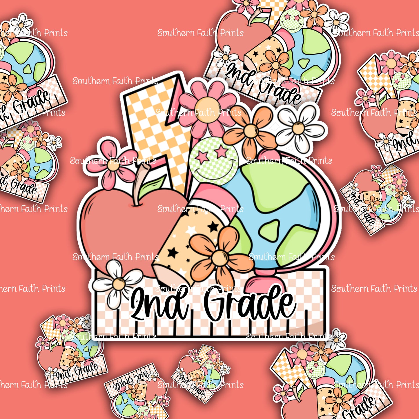 Teacher Collage Custom Acrylic Sticker Set