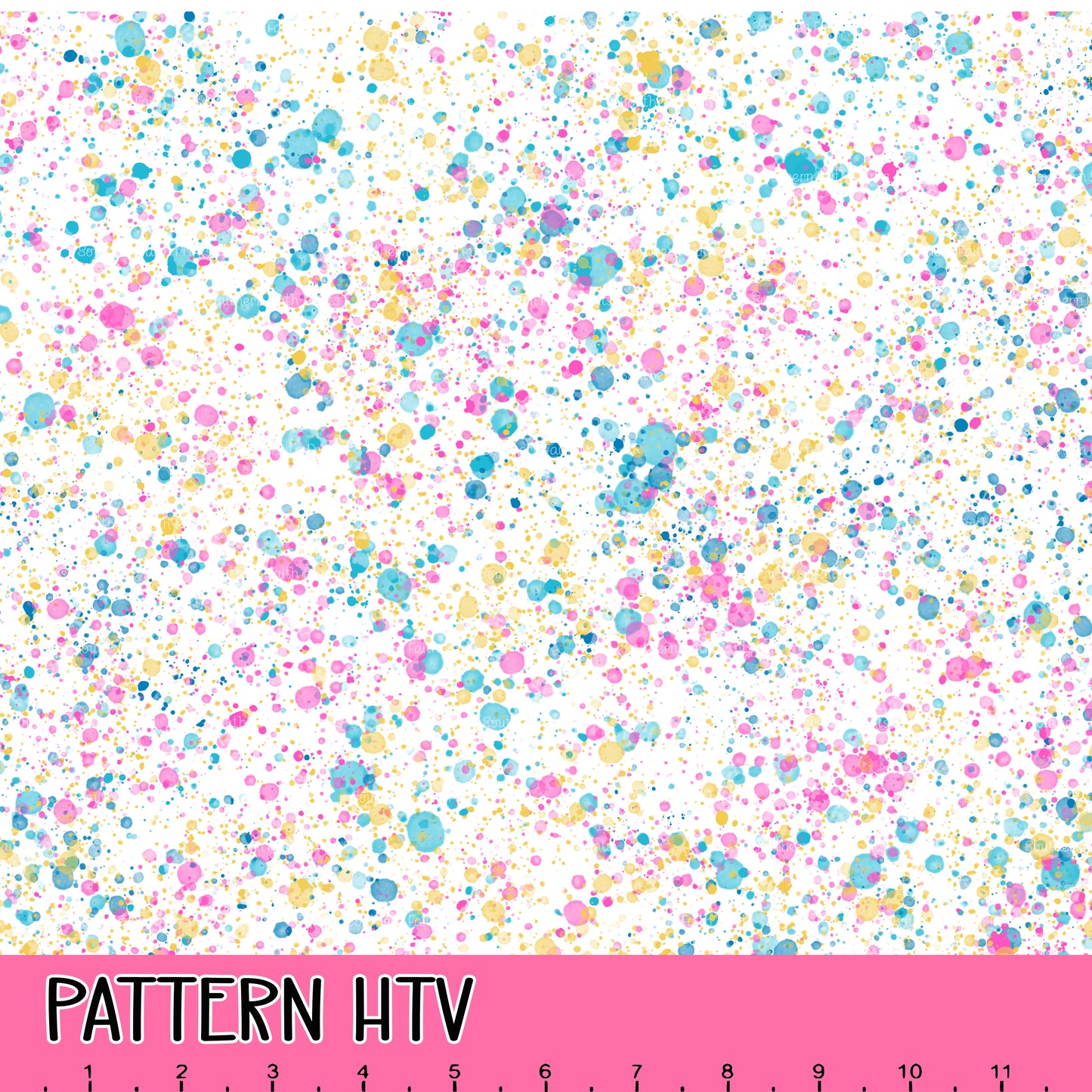 Spring Splatter Paint 12x12 Pattern HTV