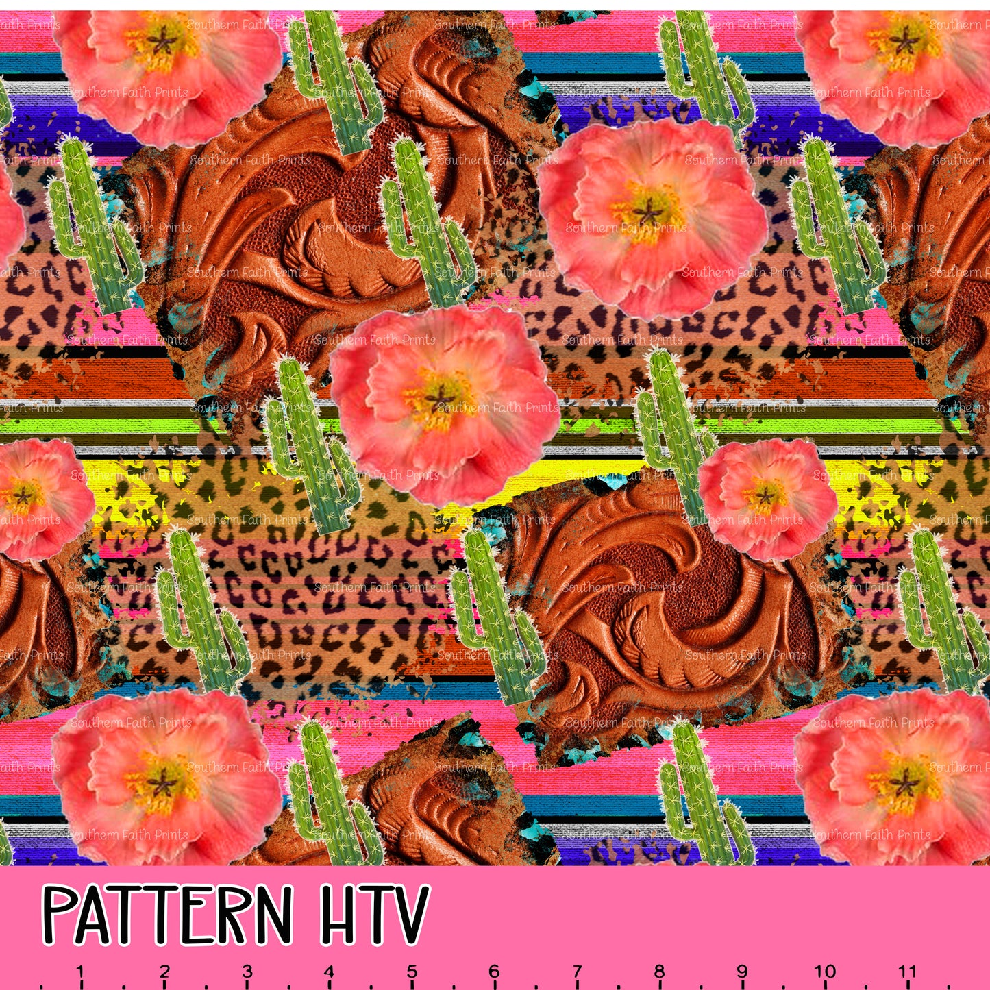 Rodeo Leather 12x12 Pattern HTV