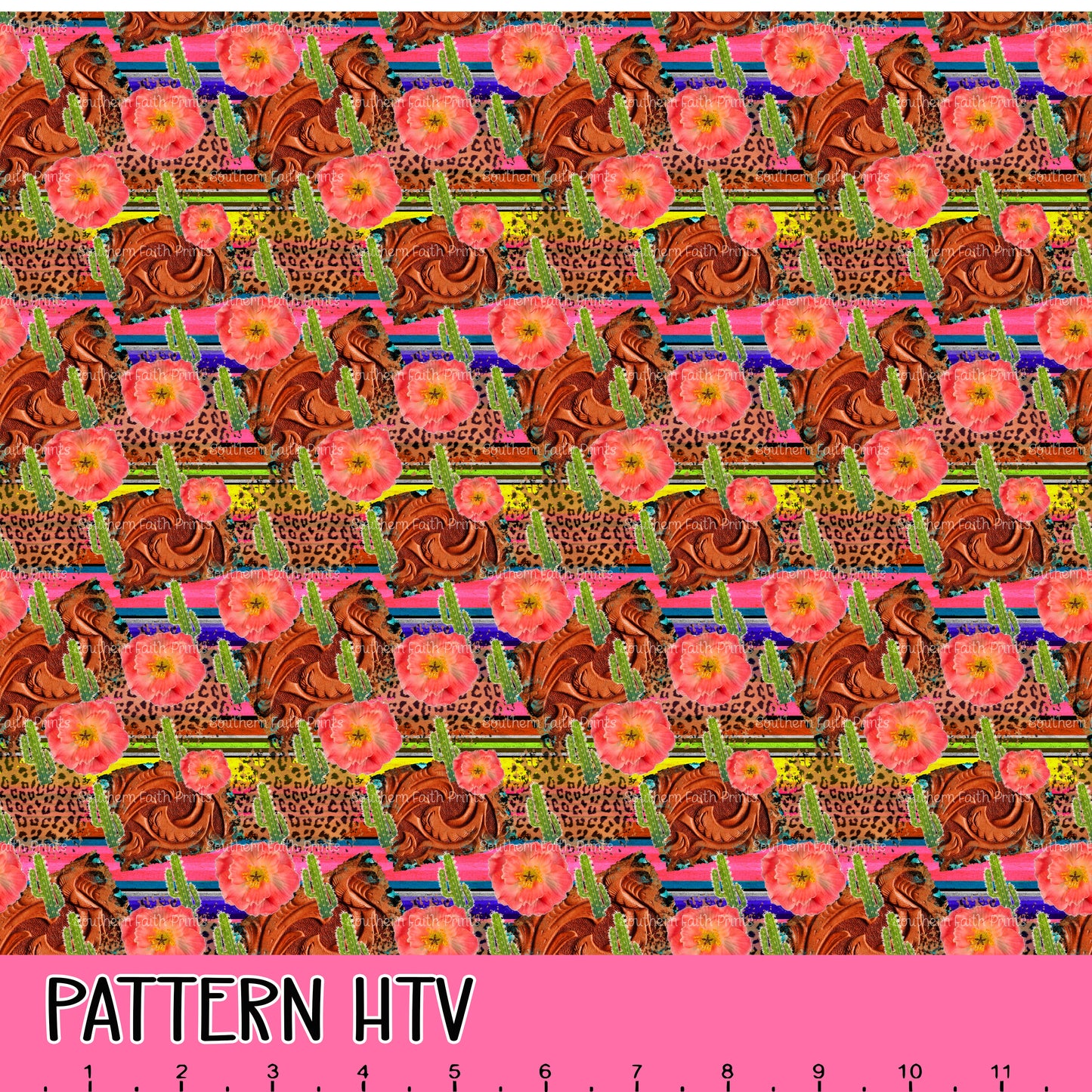 Rodeo Leather 12x12 Pattern HTV