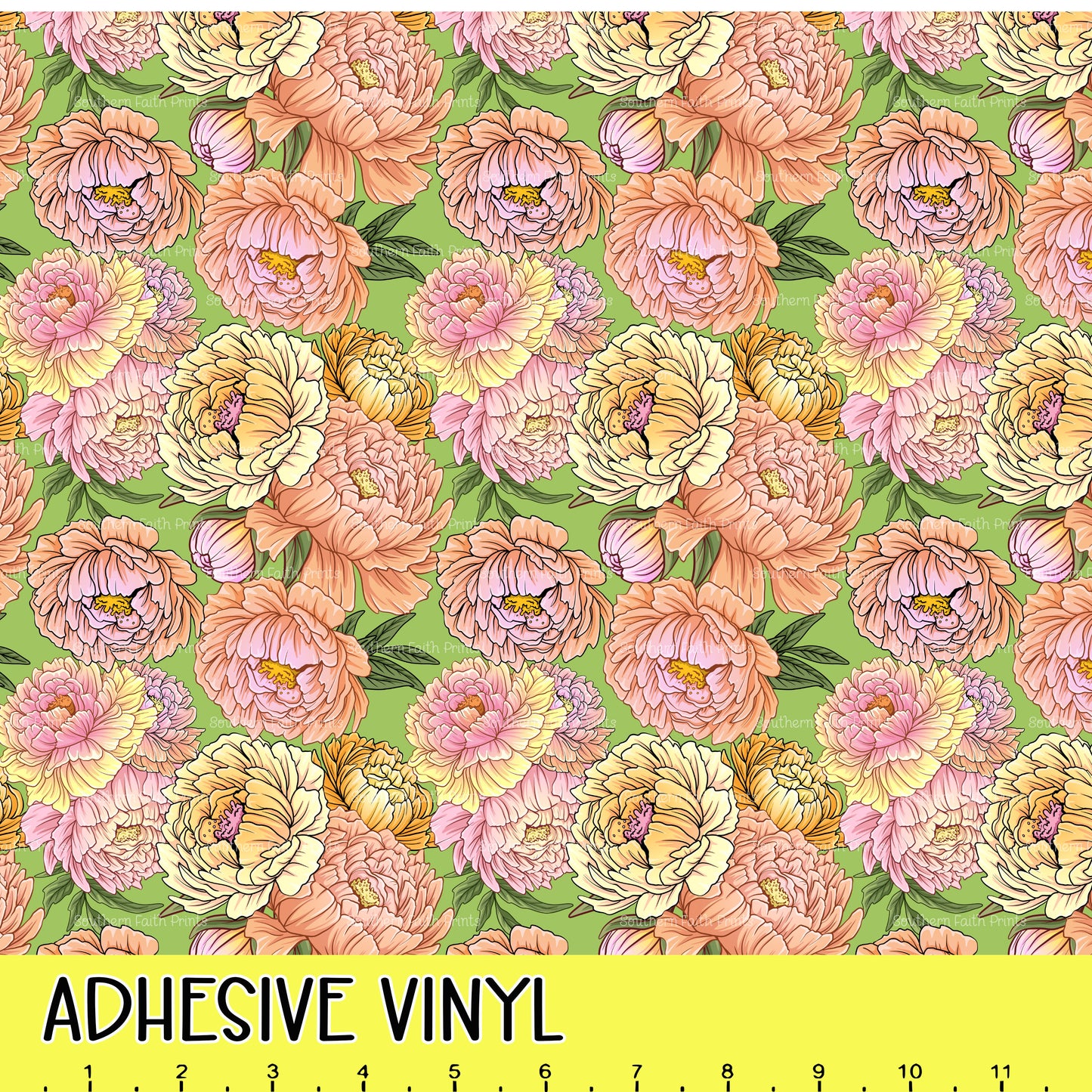 Peony Power 12x12 Pattern Adhesive Vinyl