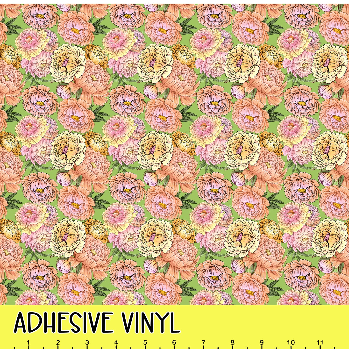 Peony Power 12x12 Pattern Adhesive Vinyl