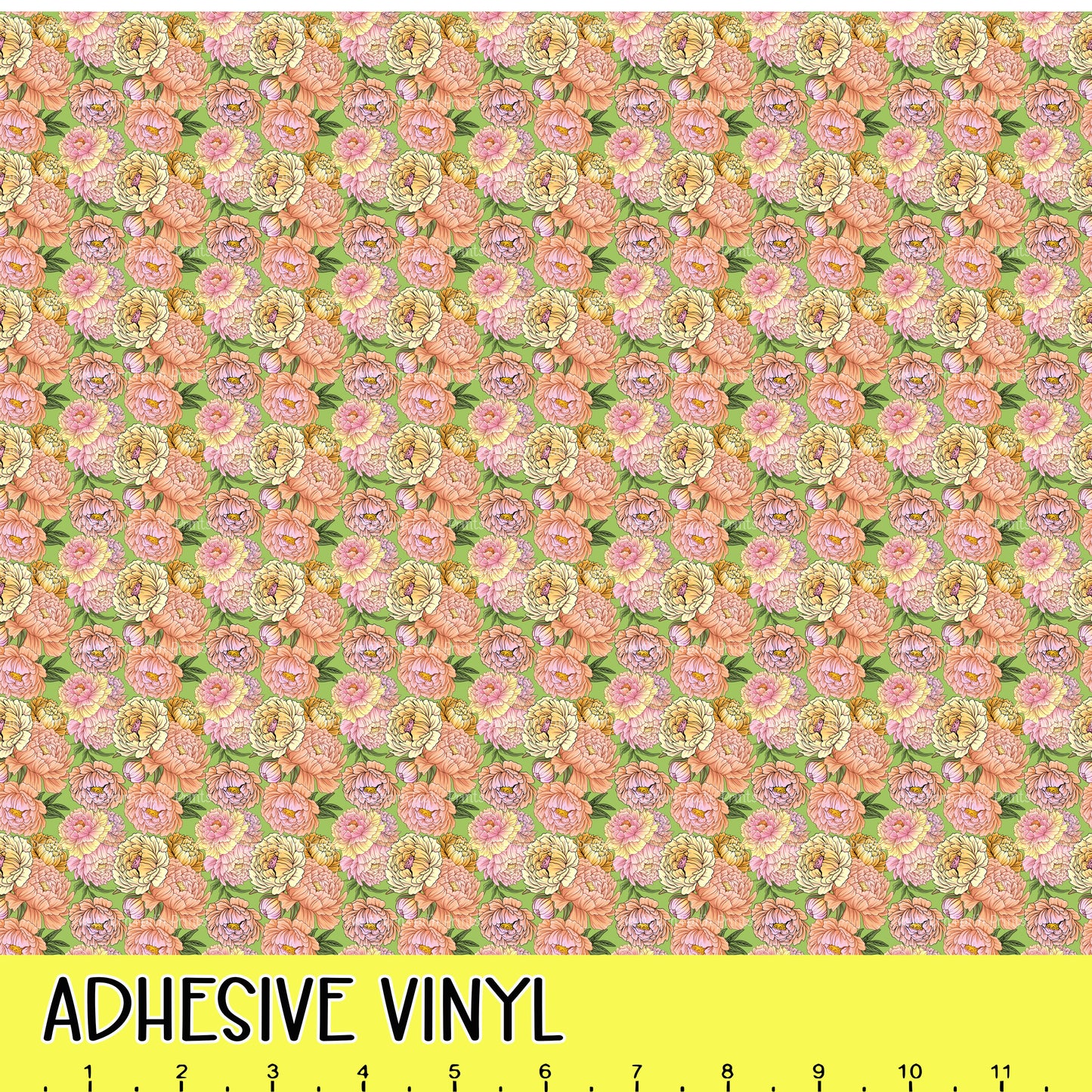 Peony Power 12x12 Pattern Adhesive Vinyl