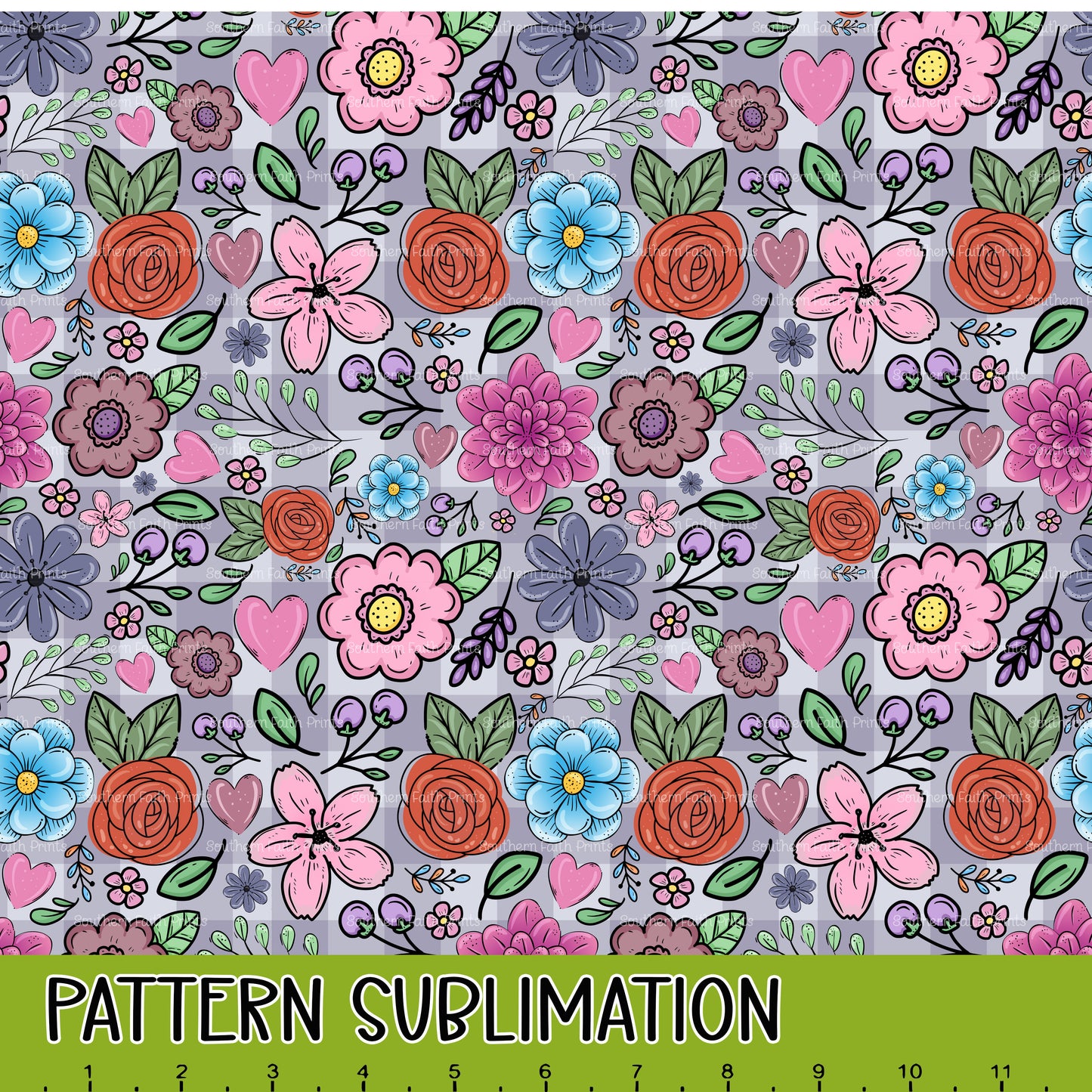 Purple Picnic 12x12 Pattern Sublimation