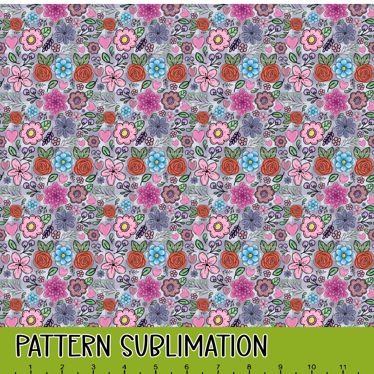 Purple Picnic 12x12 Pattern Sublimation