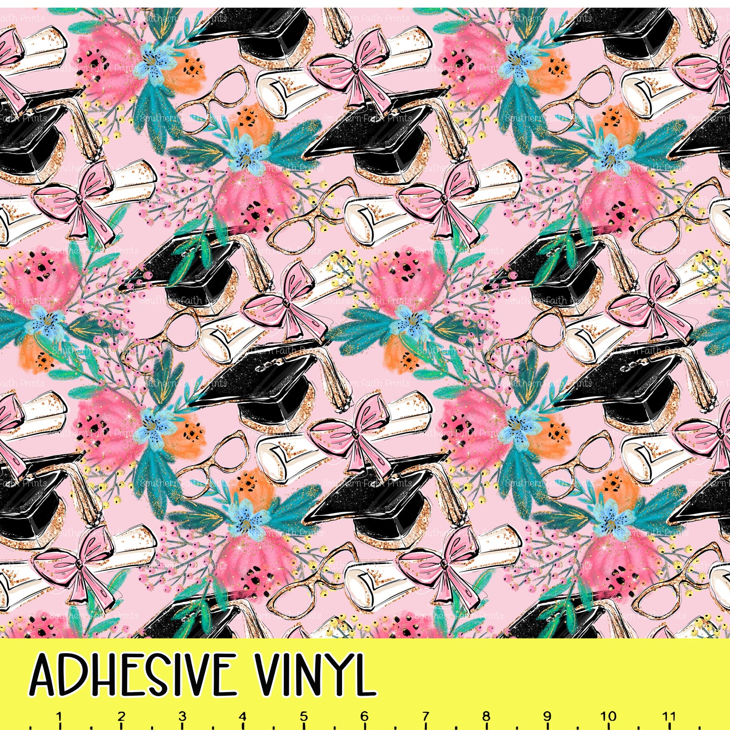 Pink Graduation 12x12 Pattern Adhesive Vinyl