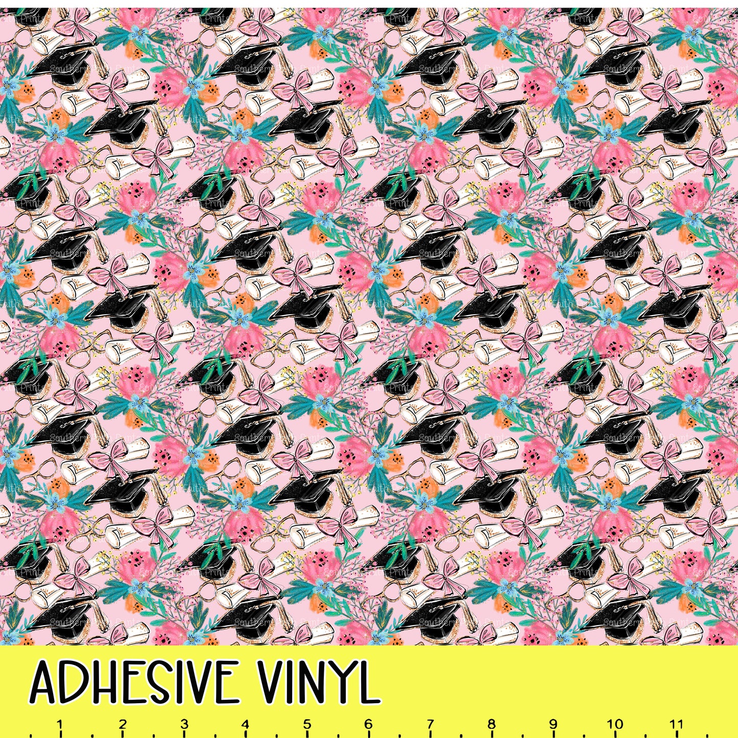Pink Graduation 12x12 Pattern Adhesive Vinyl