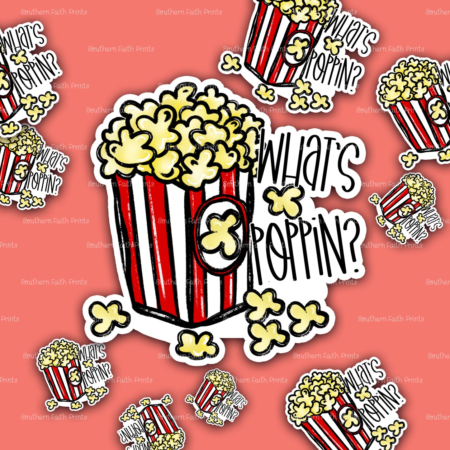 What's Poppin' Sticker