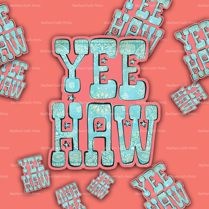 Yee Haw Acrylic Sticker Set