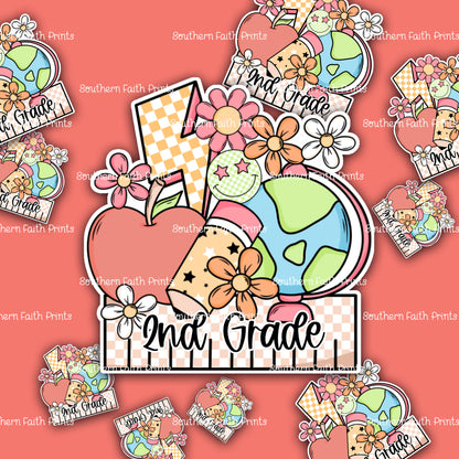 Teacher Collage Custom Acrylic Sticker Set