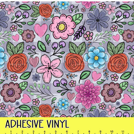Purple Picnic 12x12 Pattern Adhesive Vinyl