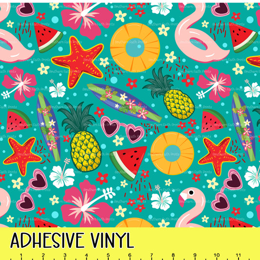 Summer Beach 12x12 Pattern Adhesive Vinyl