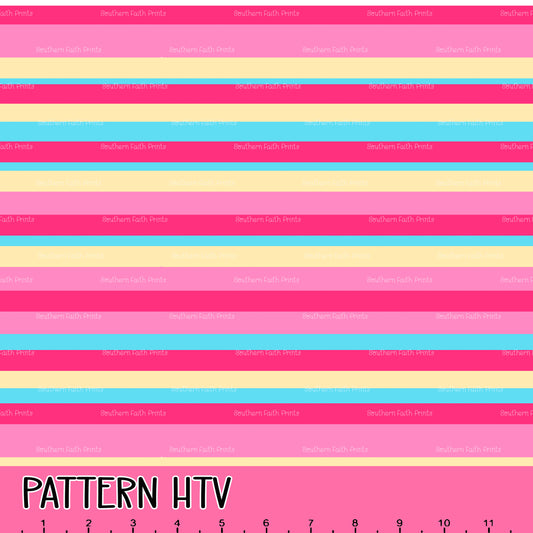 Spring Watercolor Stripes 12x12 Pattern HTV