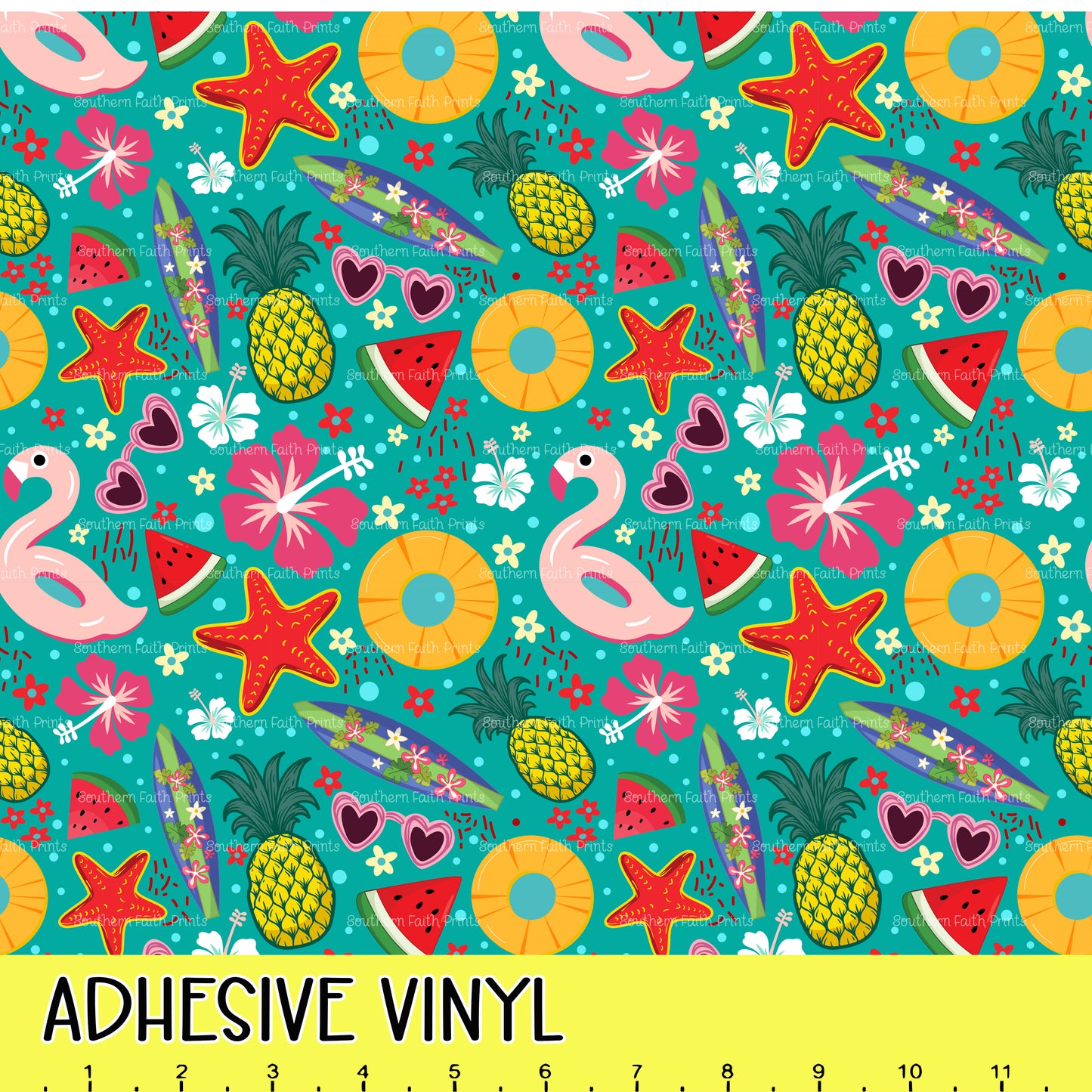Summer Beach 12x12 Pattern Adhesive Vinyl