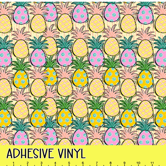 Summer Pineapple 12x12 Pattern Adhesive Vinyl