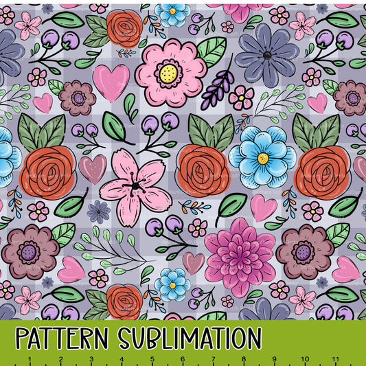 Purple Picnic 12x12 Pattern Sublimation