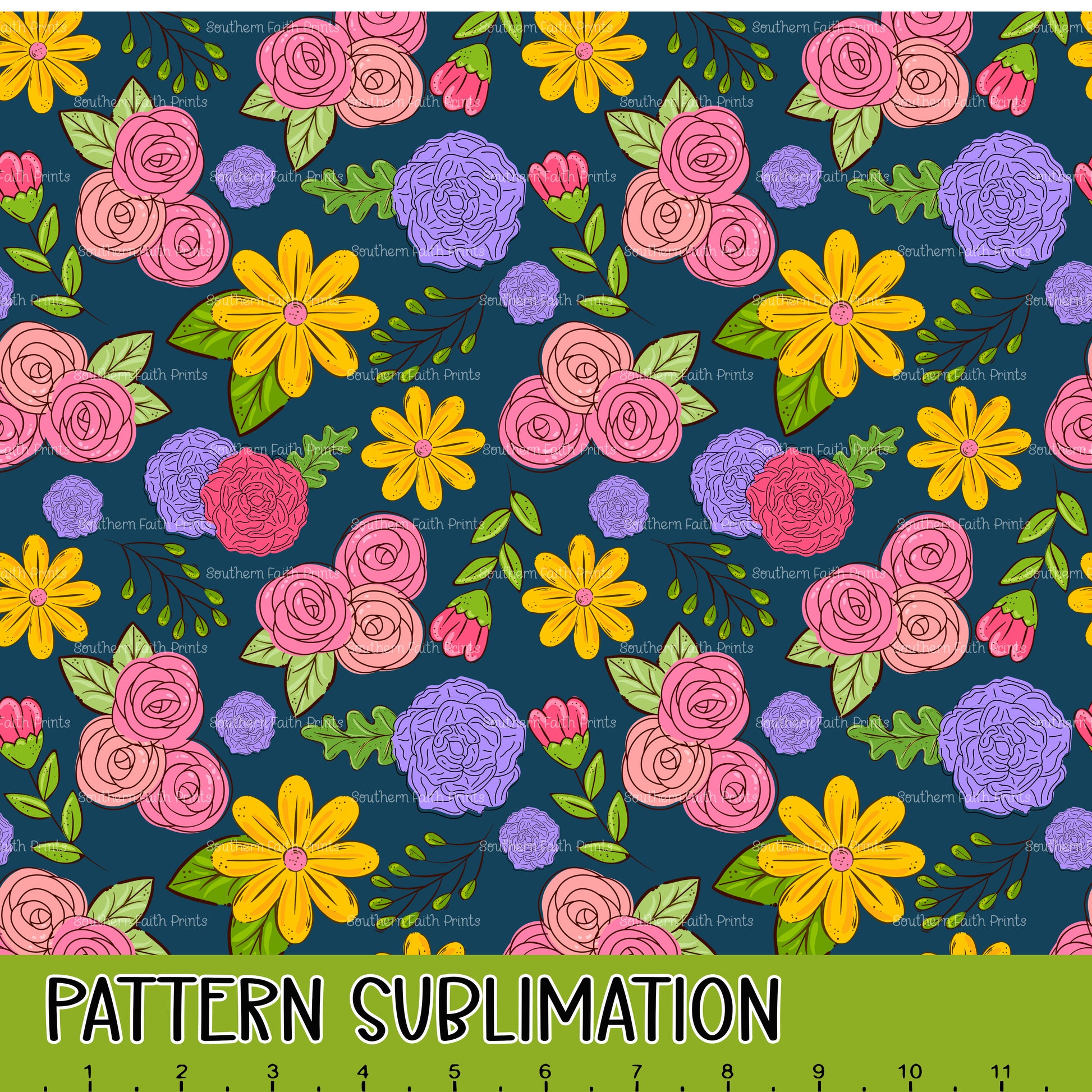 Spring Thoughts 12x12 Pattern Sublimation