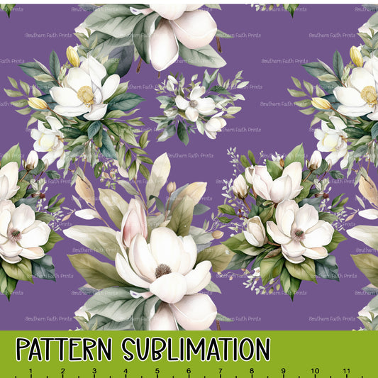 Velvet Magnolia 12x12 Pattern Sublimation