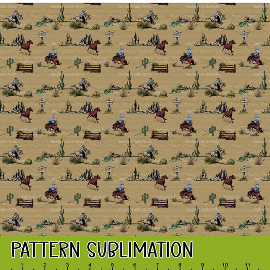 Western Barkcloth 12x12 Pattern Sublimation