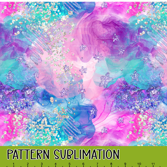 Mermaid Sparkle 12x12 Pattern Sublimation