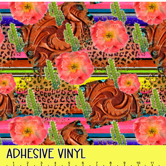 Rodeo Leather 12x12 Pattern Adhesive Vinyl