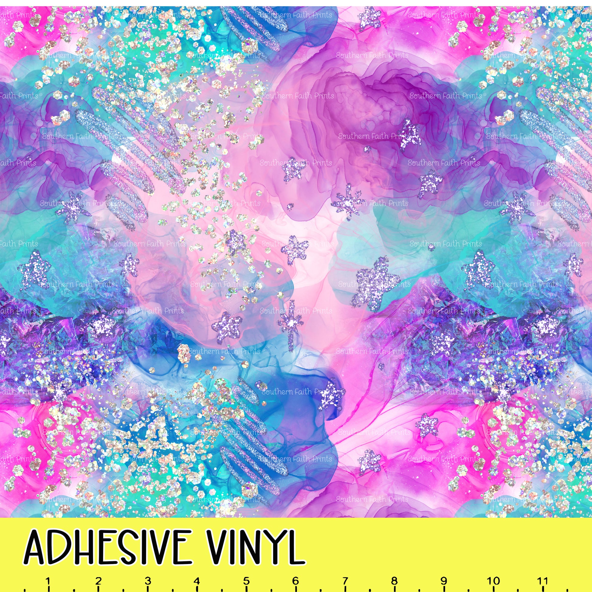 Mermaid Sparkle 12x12 Pattern Adhesive Vinyl