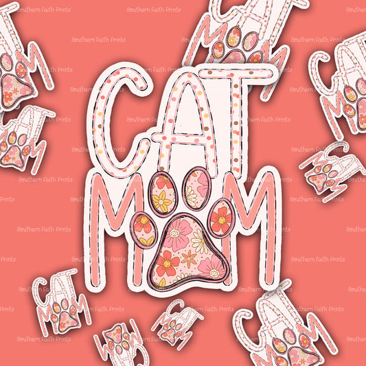 Cat Mom Sticker