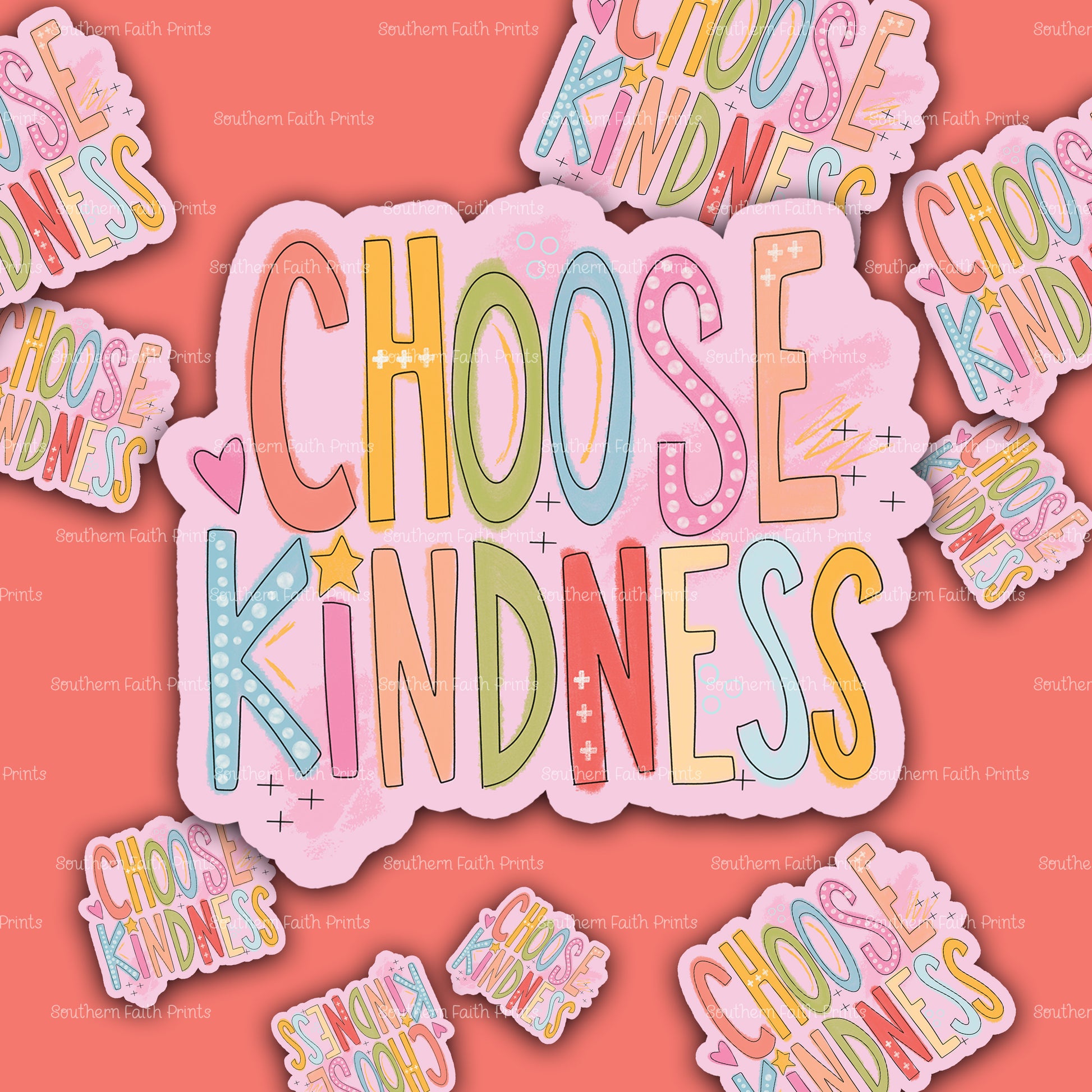 Choose Kindness Acrylic Sticker Set