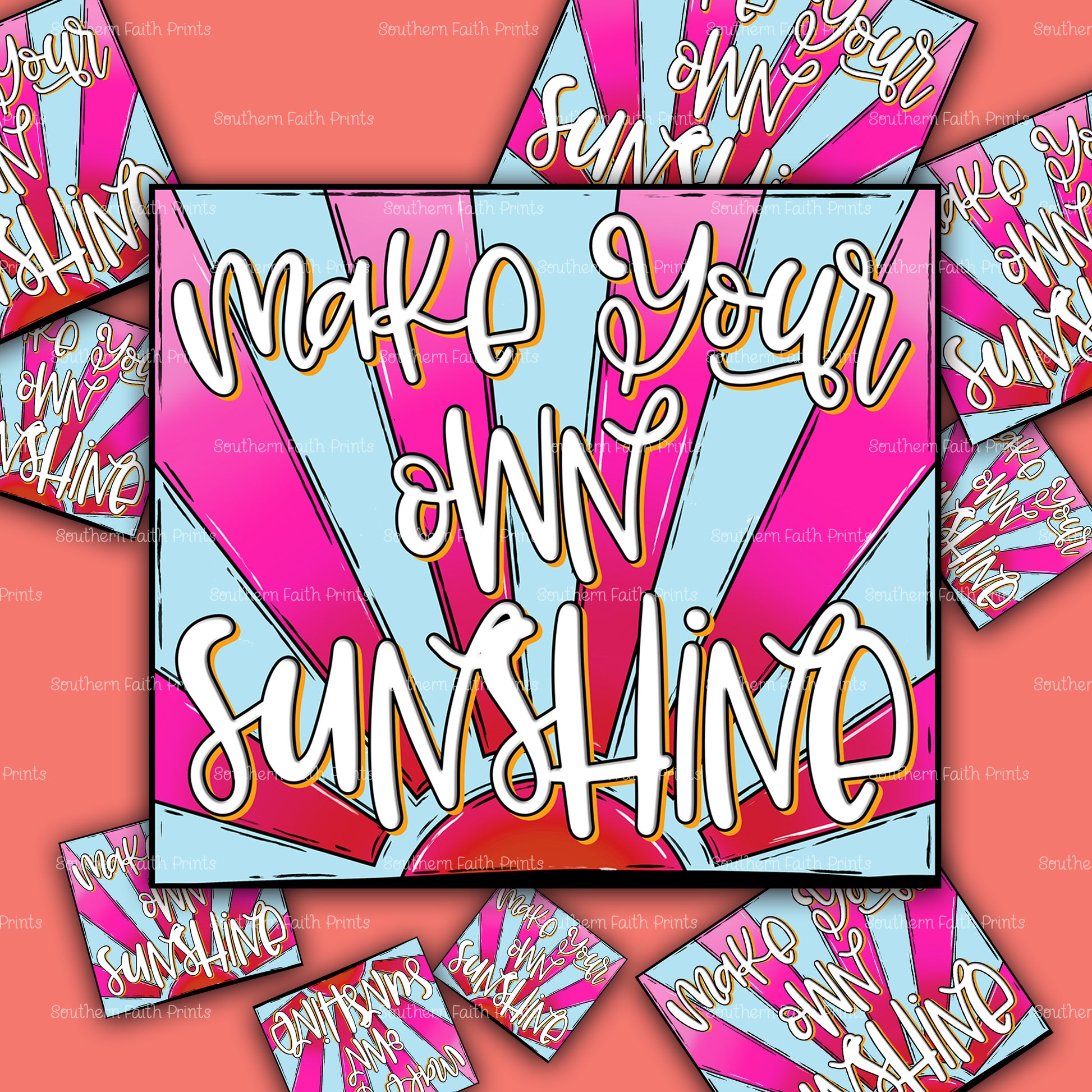 Make Your Own Sunshine Acrylic Sticker Set