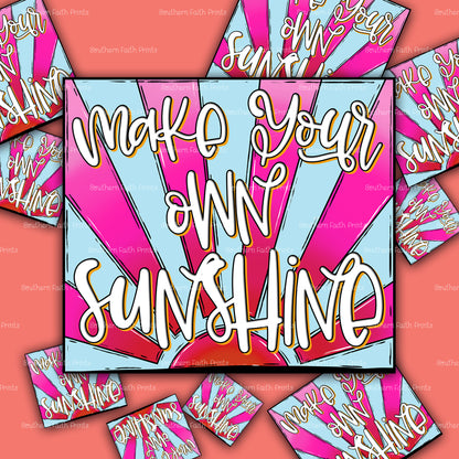 Make Your Own Sunshine Acrylic Sticker Set