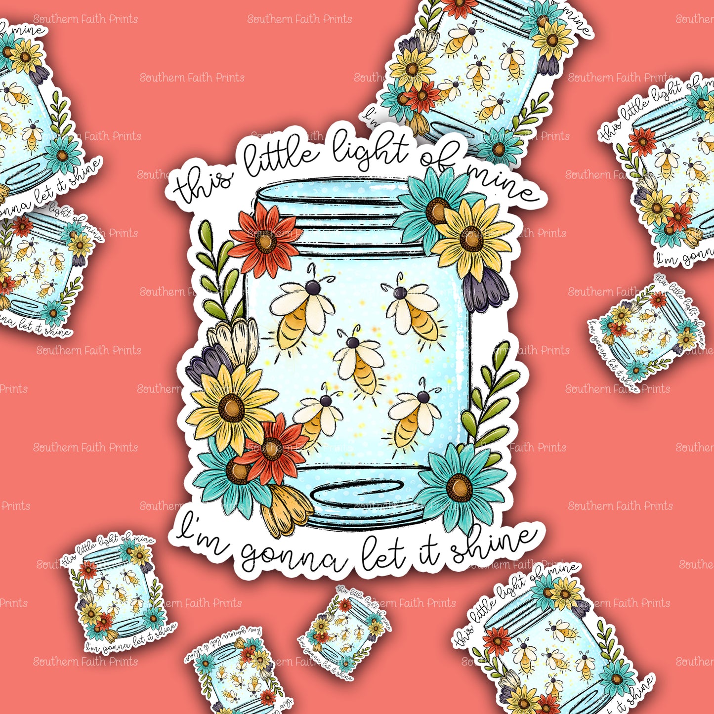 This Little Light Of Mine Acrylic Sticker Set