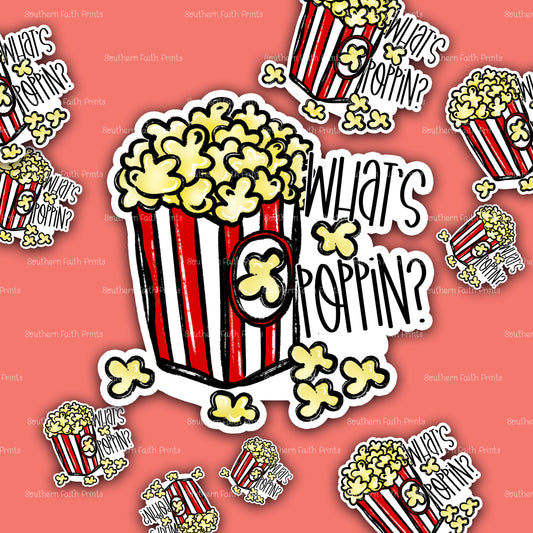 What's Poppin' Sticker