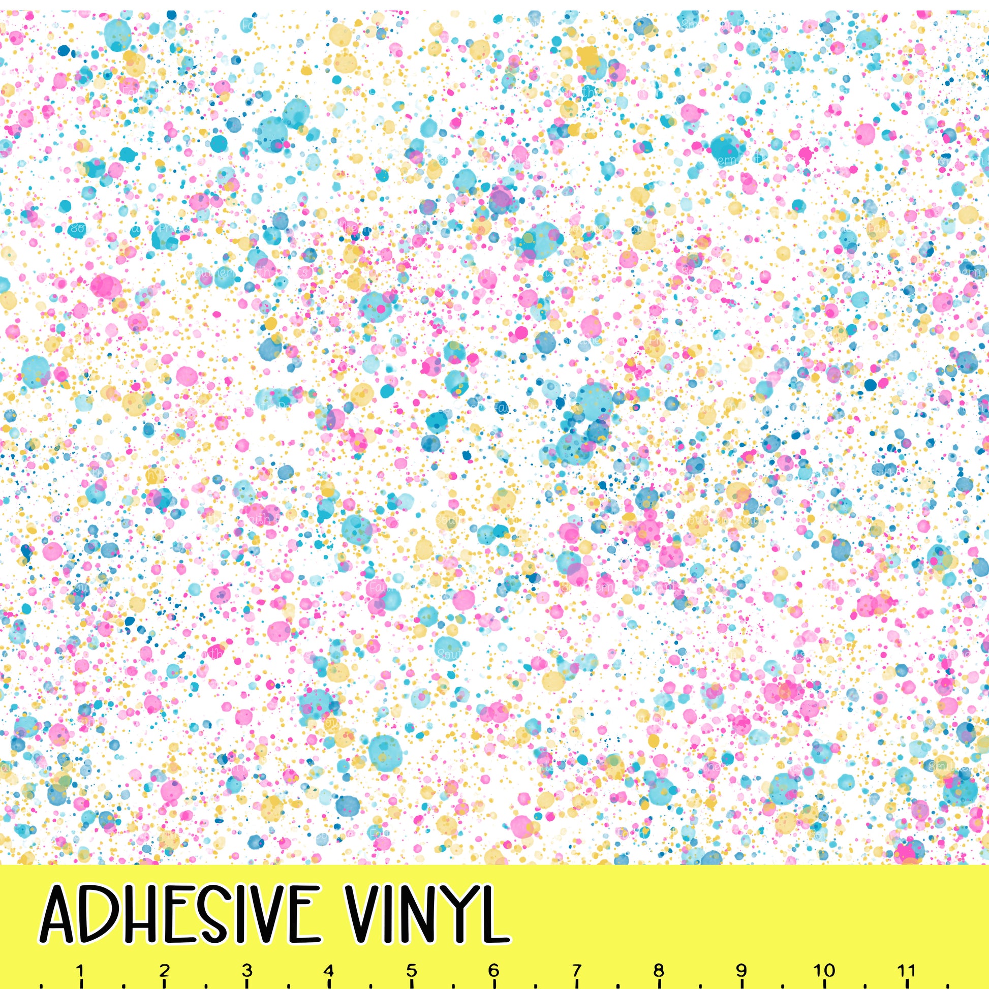 Spring Splatter Paint 12x12 Pattern Adhesive Vinyl