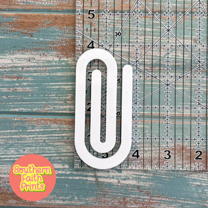 Jumbo Paper Clips - Set of 3 - Cast White Acrylic | Southern Faith Prints